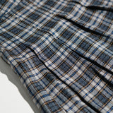 Flannel Pleated Skirt Set