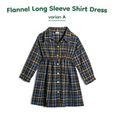 Flannel Long Sleeve Dress