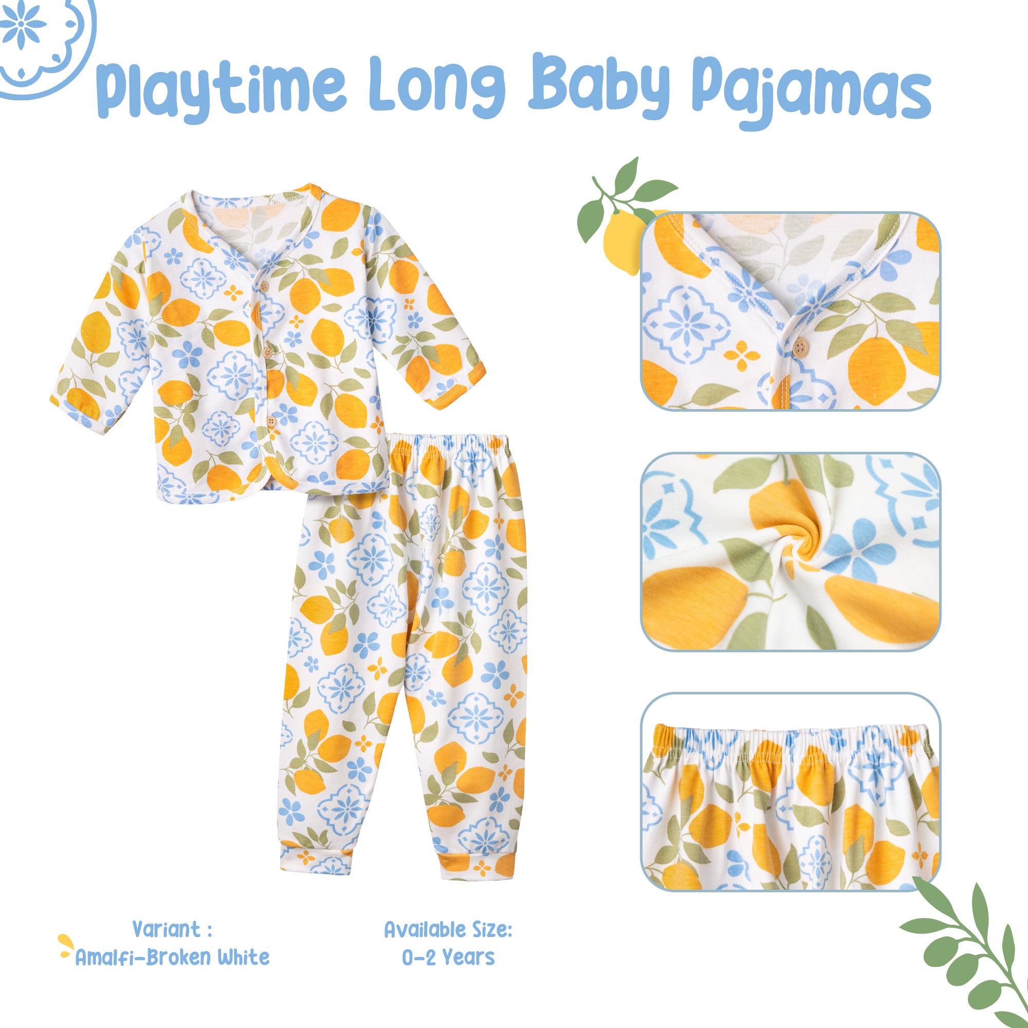 Playtime Long Baby Pajamas