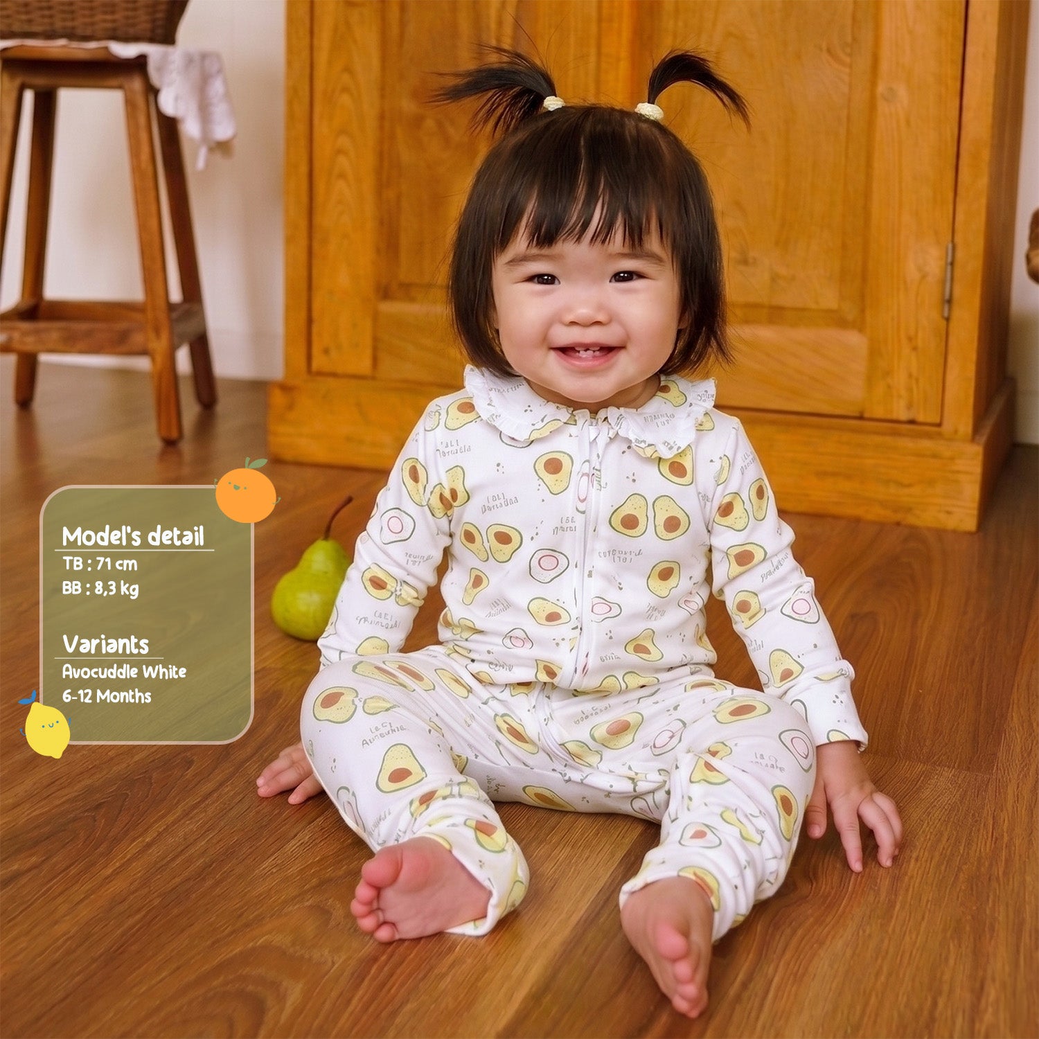 Fruity Party Sleepsuit Baby Girl