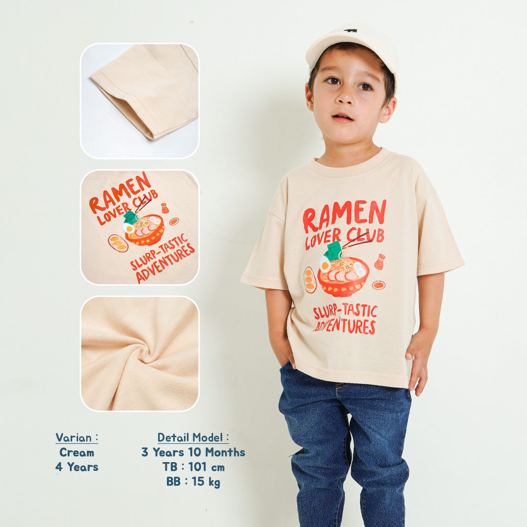 Yummy Club Oversized Tee Kaos Anak Oversized Unisex Bergambar 1-8 Tahun