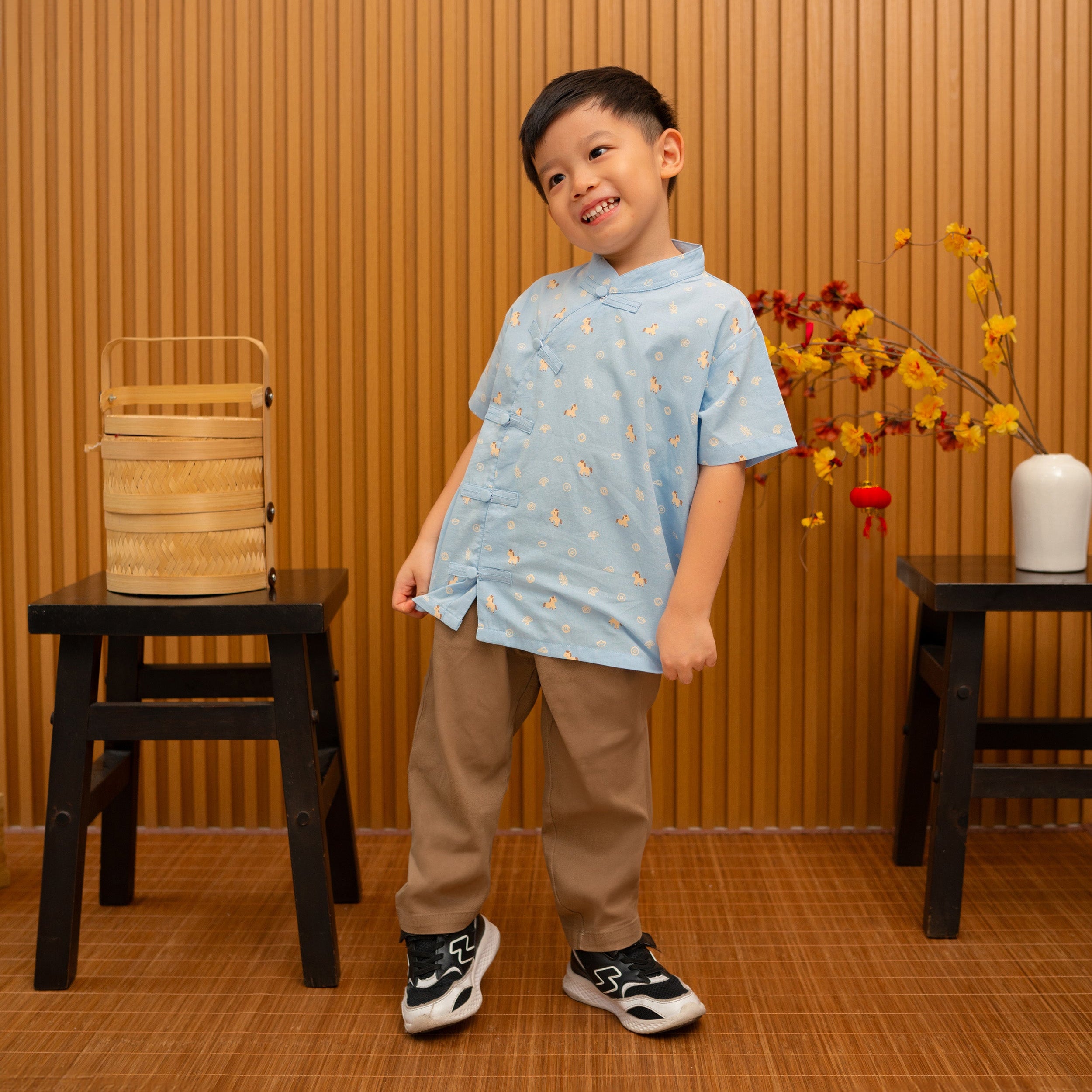 Ruyi Kids Boy Cheongsam Shirt