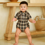 Flannel Baby Collar Bodysuit