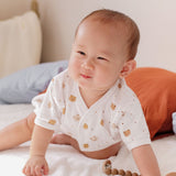 Printed Short Sleeve Baby Pajamas
