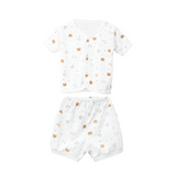 Printed Short Sleeve Baby Pajamas
