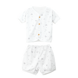Printed Short Sleeve Baby Pajamas