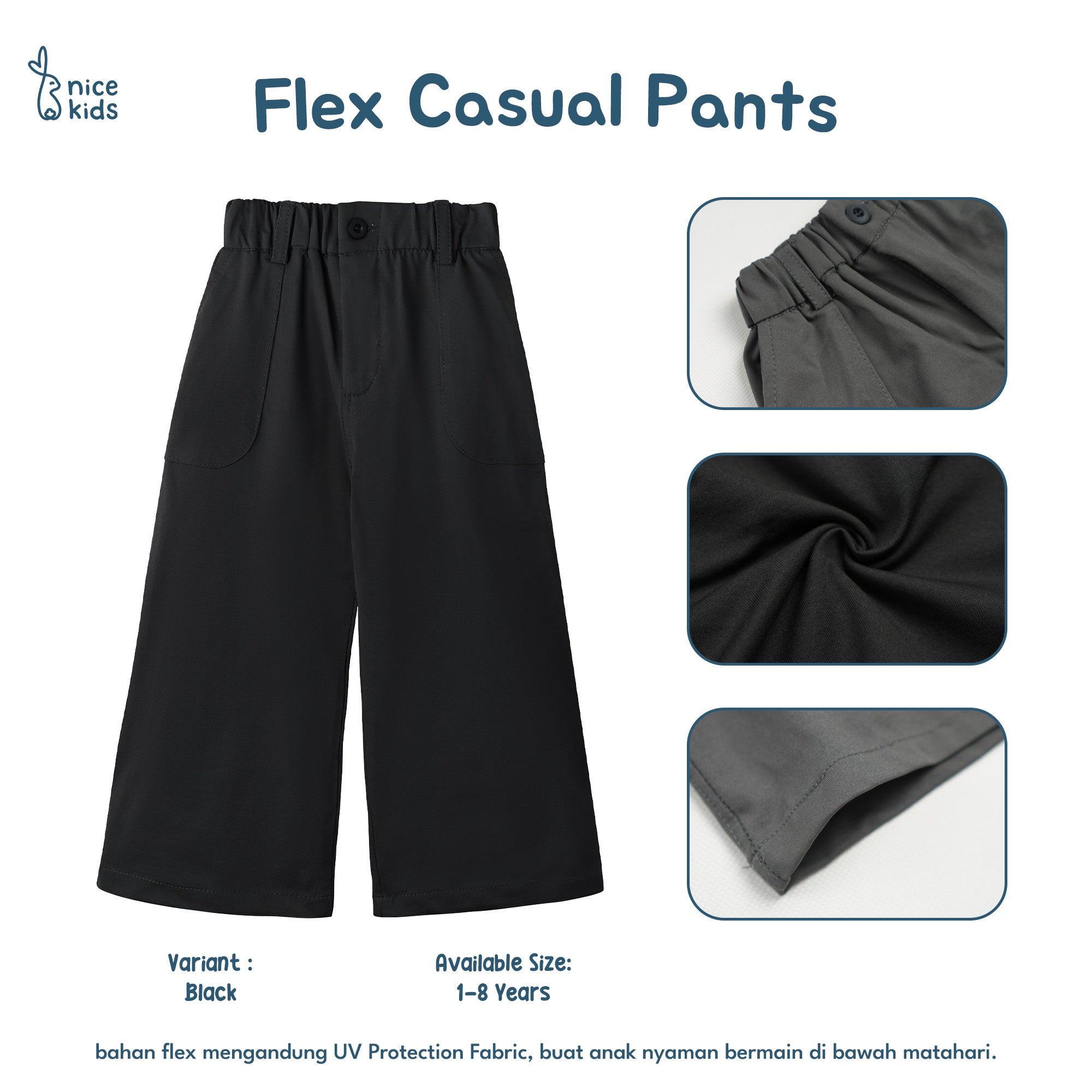 Flex Cargo Short Pants Celana Cargo Pendek Anak 1-8 Tahun