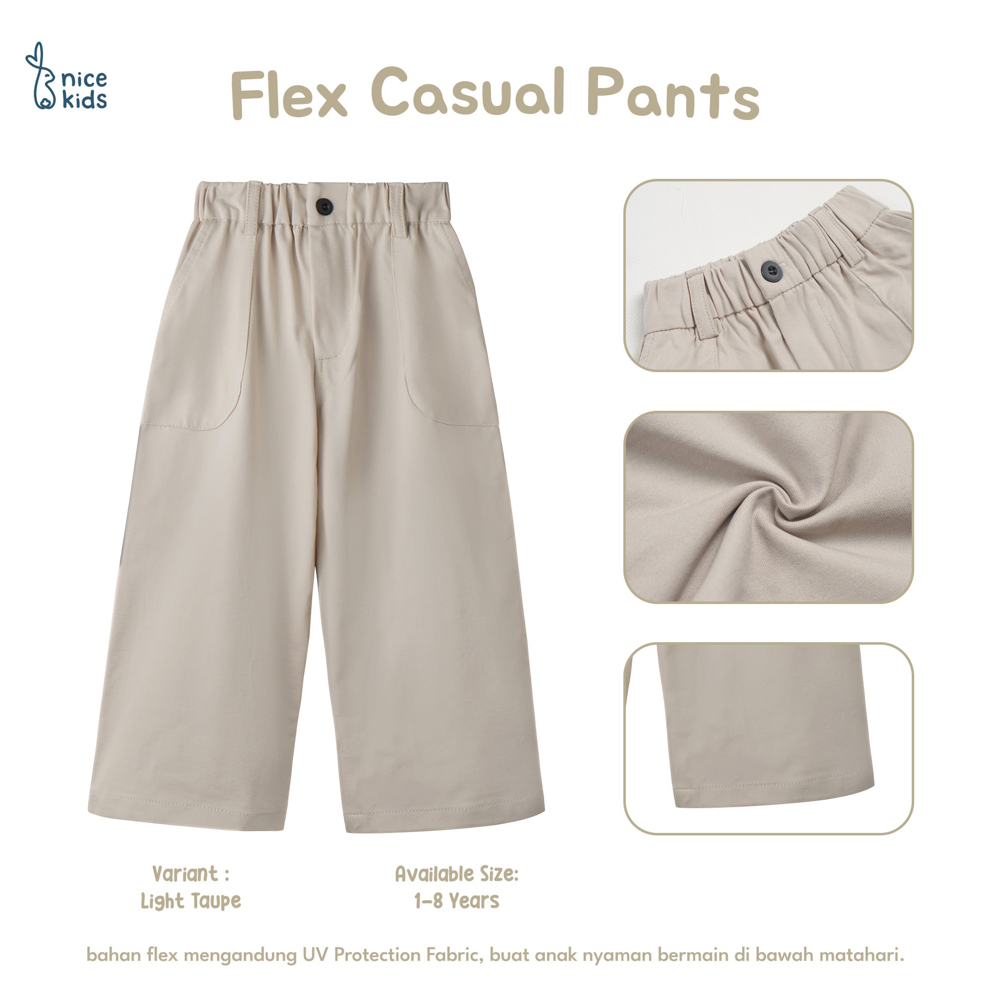 Flex Cargo Short Pants Celana Cargo Pendek Anak 1-8 Tahun