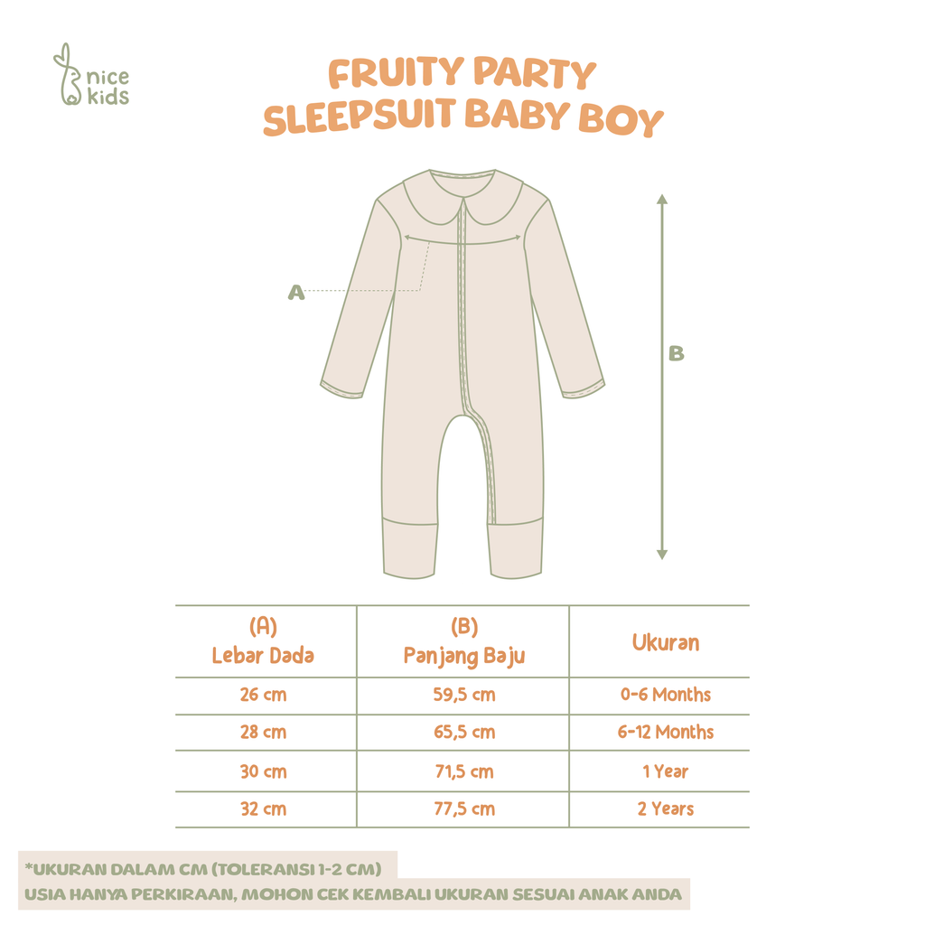 product size chart