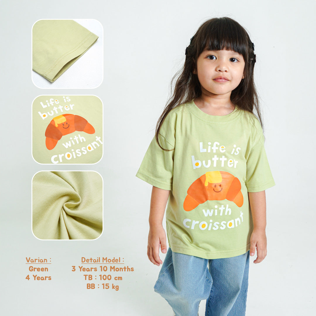 Yummy Club Oversized Tee Kaos Anak Oversized Unisex Bergambar 1-8 Tahun