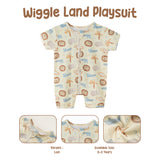 Wiggle Land Playsuit Jumper Bayi Tidur Newborn Bermotif 0-2 Tahun