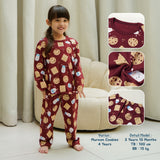 Happy Pals Society Long Kids Pajamas Piyama Anak Lengan Panjang Bermotif 1-8 Tahun