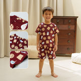 Happy Pals Society Short Kids Pajamas Piyama Anak Lengan Pendek Bermotif 1-8 Tahun