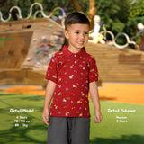 Printed Polo Shirt 2.0 (Kaos Atasan Anak Laki-Laki 1-8 Tahun)