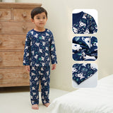 Happy Pals Society Long Kids Pajamas Piyama Anak Lengan Panjang Bermotif 1-8 Tahun