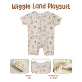 Wiggle Land Playsuit Jumper Bayi Tidur Newborn Bermotif 0-2 Tahun