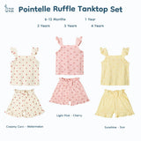 Pointelle Ruffle Tanktop Set | Aegi