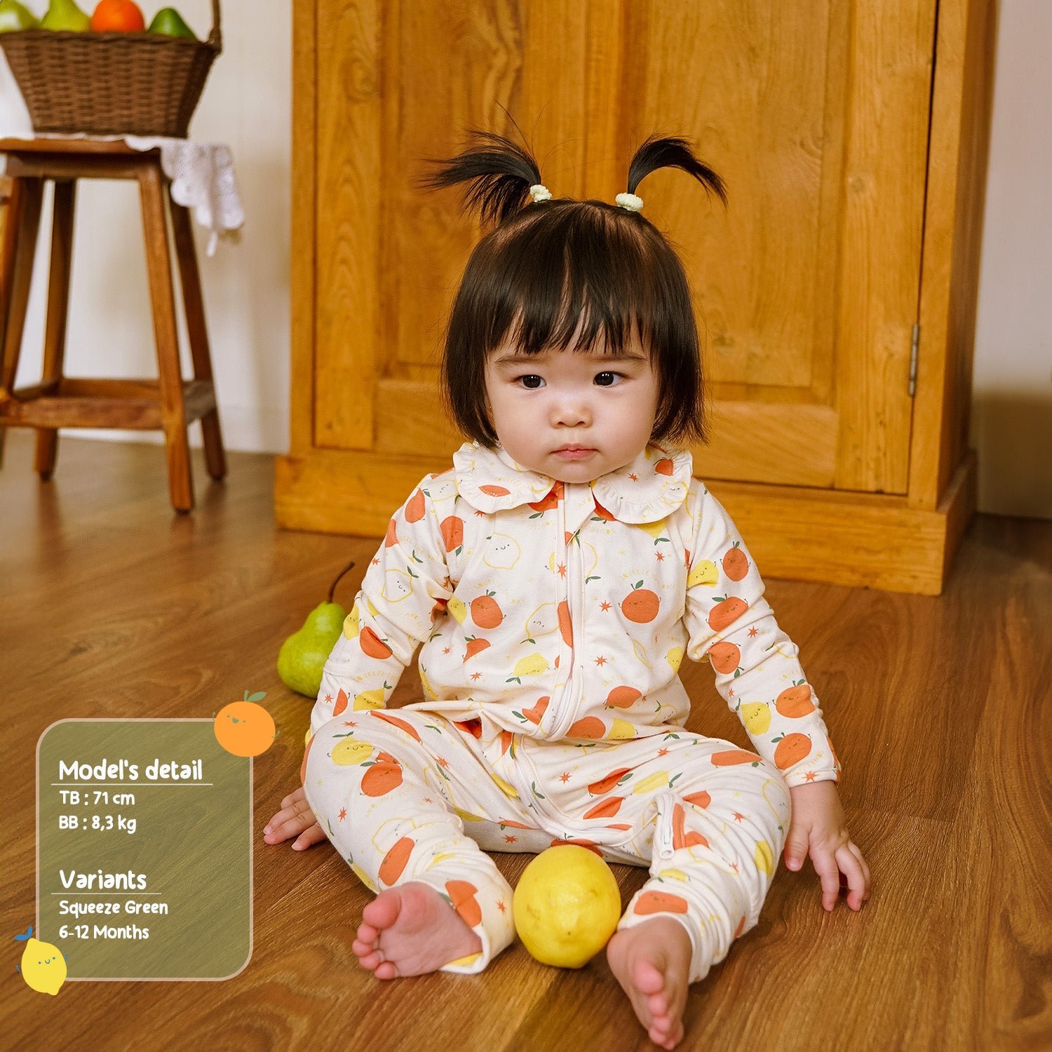 Fruity Party Sleepsuit Baby Girl