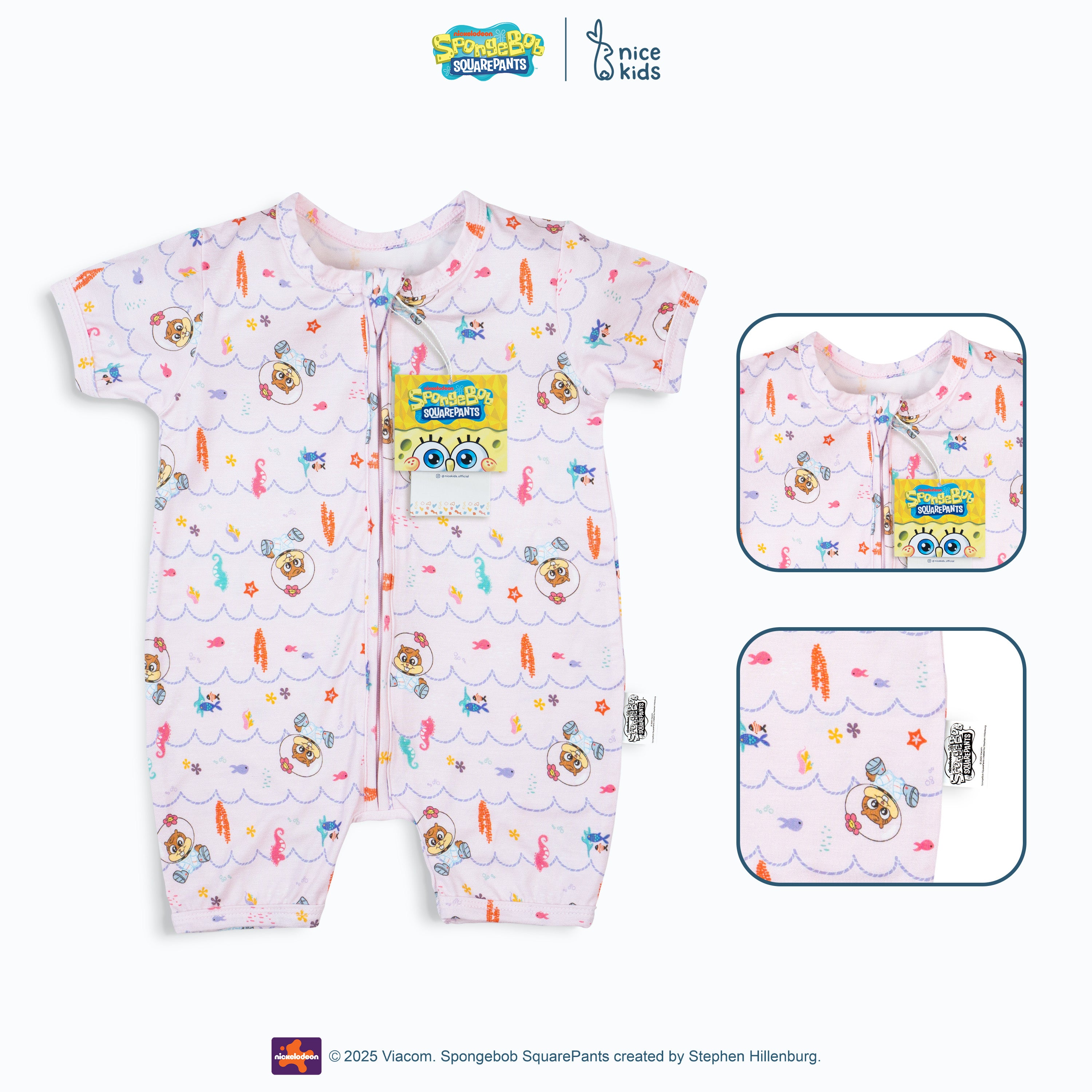 Spongebob Tencel Baby Playsuit