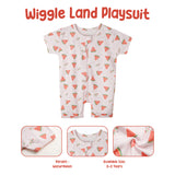 Wiggle Land Playsuit Jumper Bayi Tidur Newborn Bermotif 0-2 Tahun