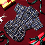 Flannel Baby Collar Bodysuit