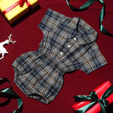 Flannel Baby Collar Bodysuit
