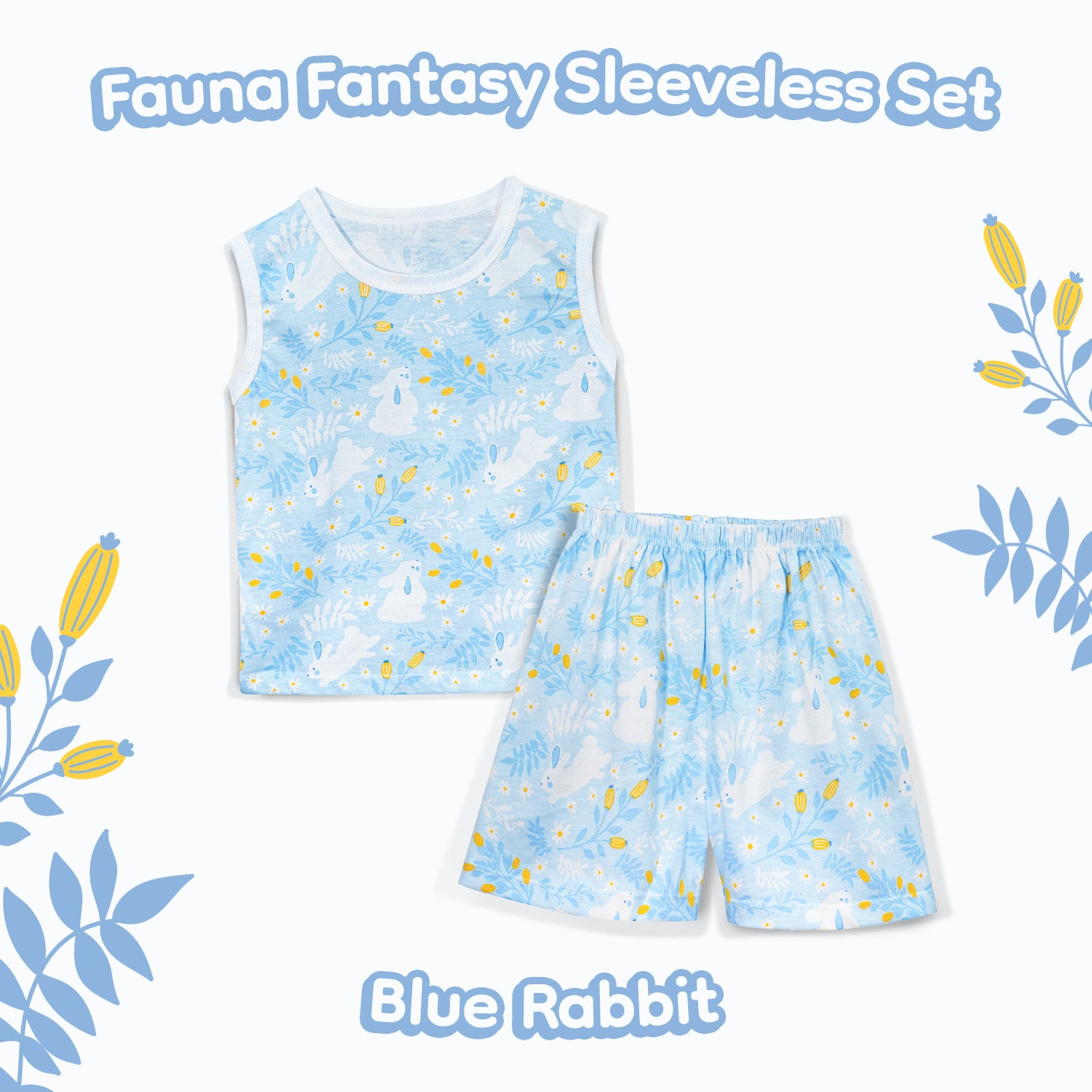 Sleeveless Kids Pajamas Fauna & Fantasi Collection