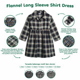 Flannel Long Sleeve Dress