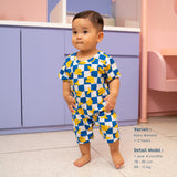 Fruit Checkered Playsuit