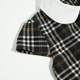 Flannel Peterpan Collar Dress