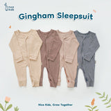 Gingham Sleepsuit