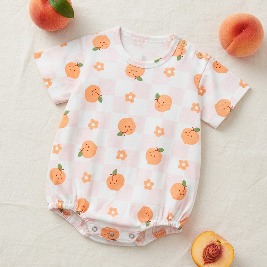 Fruit Checkered Bodysuit