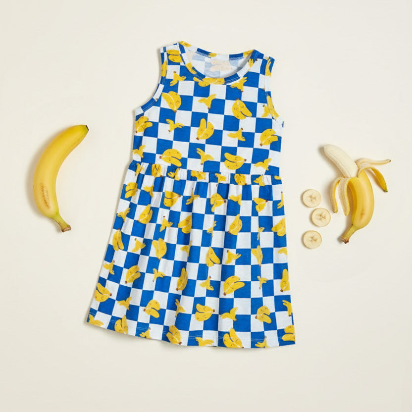 Fruit Checkered Dress