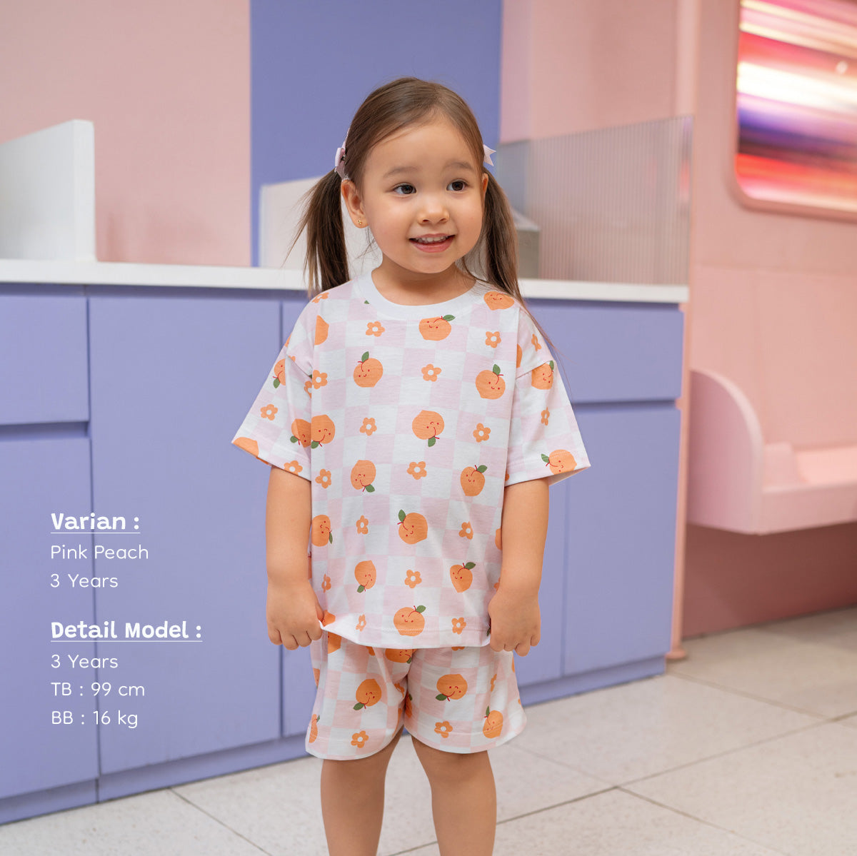 Fruit Checkered Oversized Set