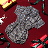 Flannel Baby Collar Bodysuit