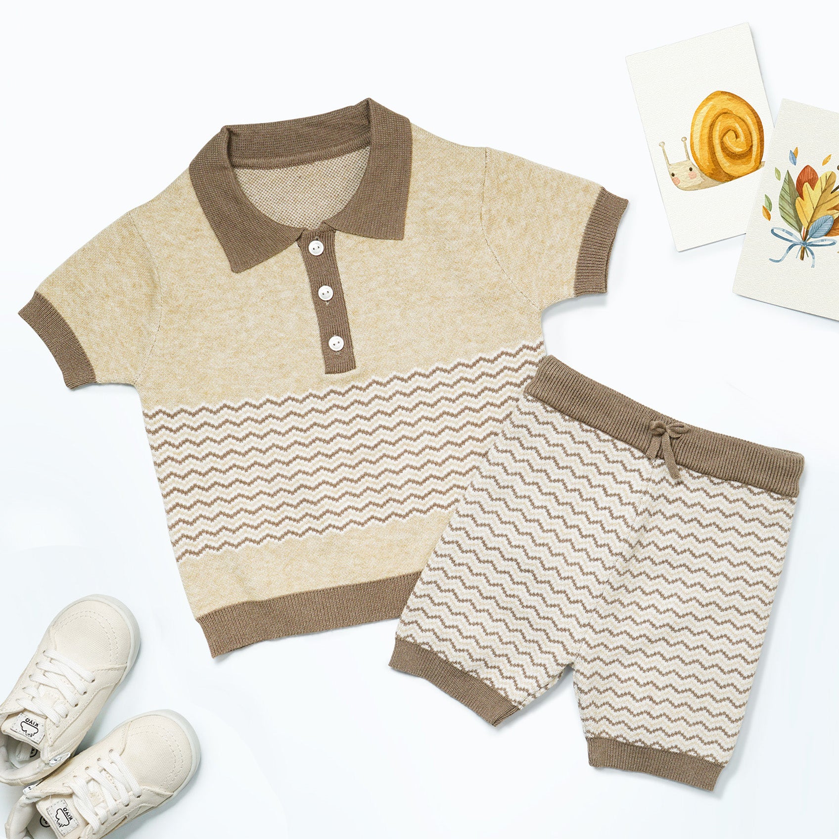 Knitted Polo Set