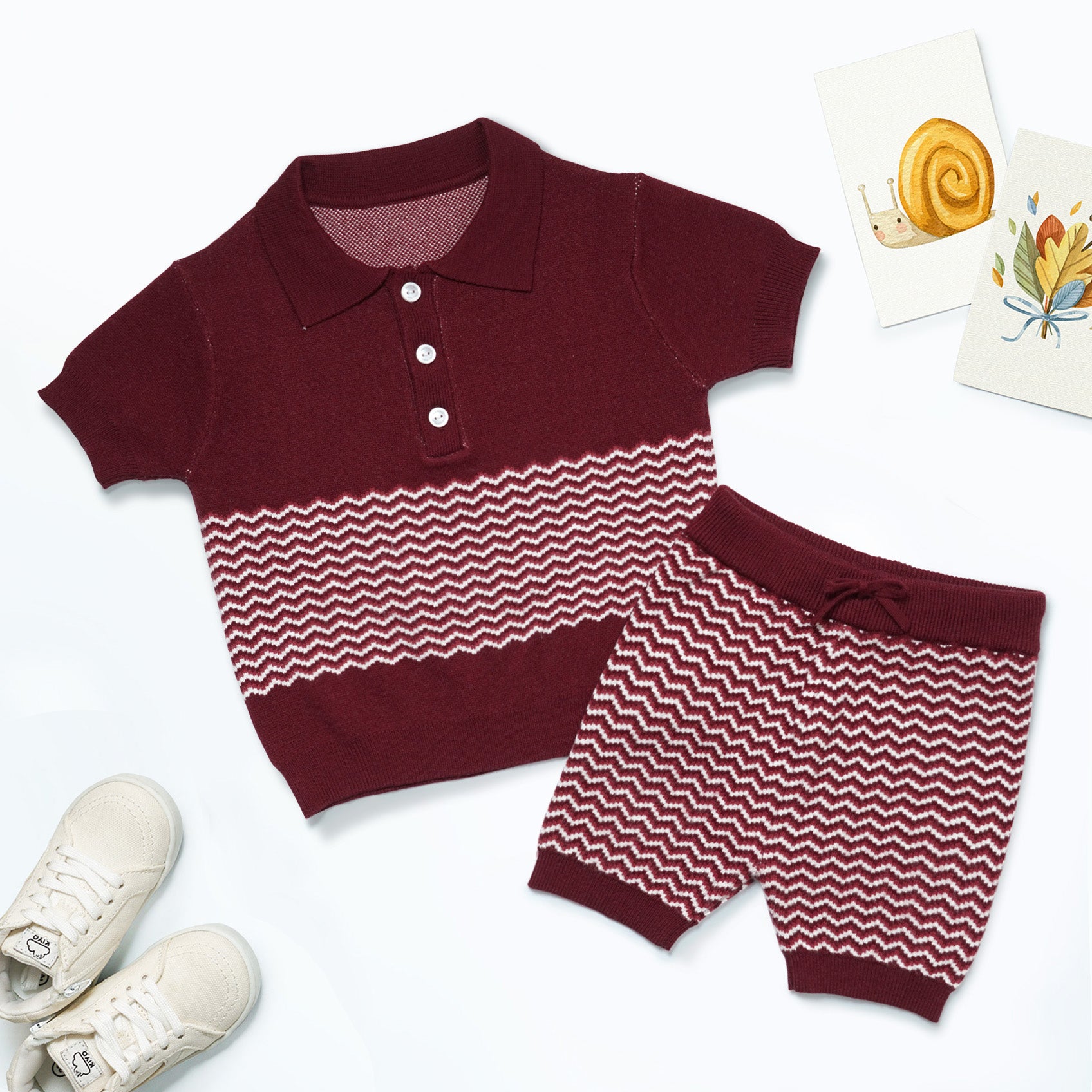 Knitted Polo Set