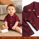 Sylvan Acorn Baby Playsuit Jumper Bayi Unisex Newborn 0-12 Bulan