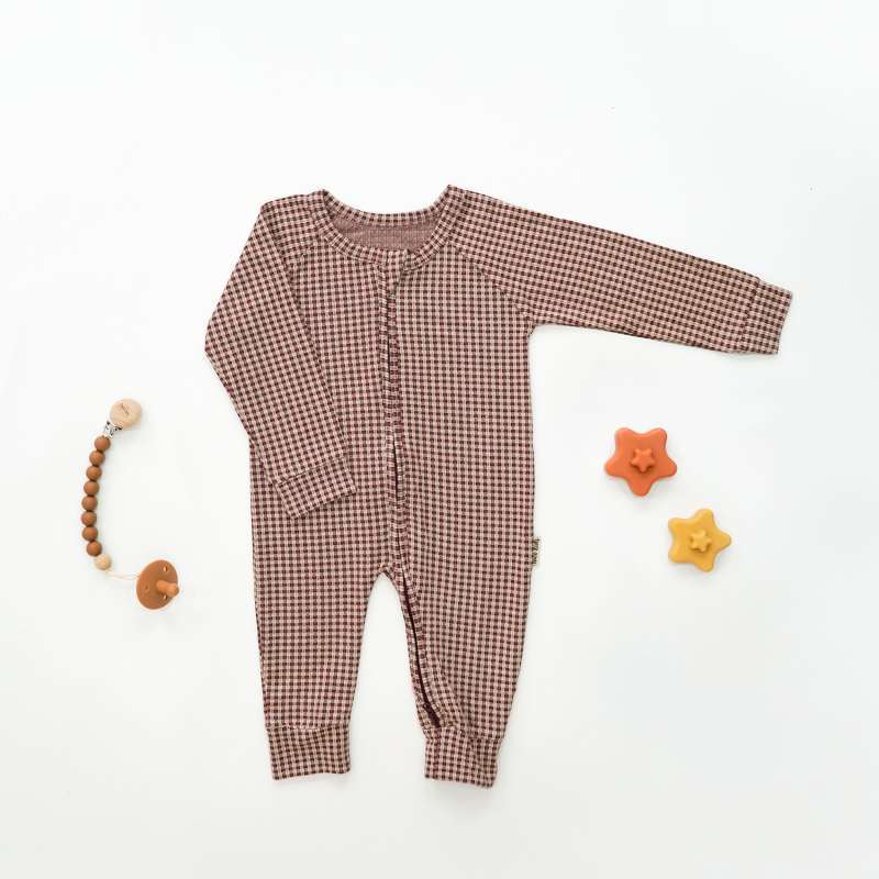 Gingham Sleepsuit