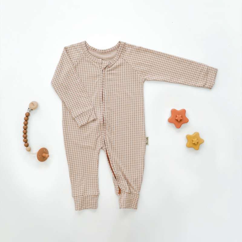 Gingham Sleepsuit