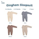 Gingham Sleepsuit