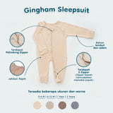 Gingham Sleepsuit